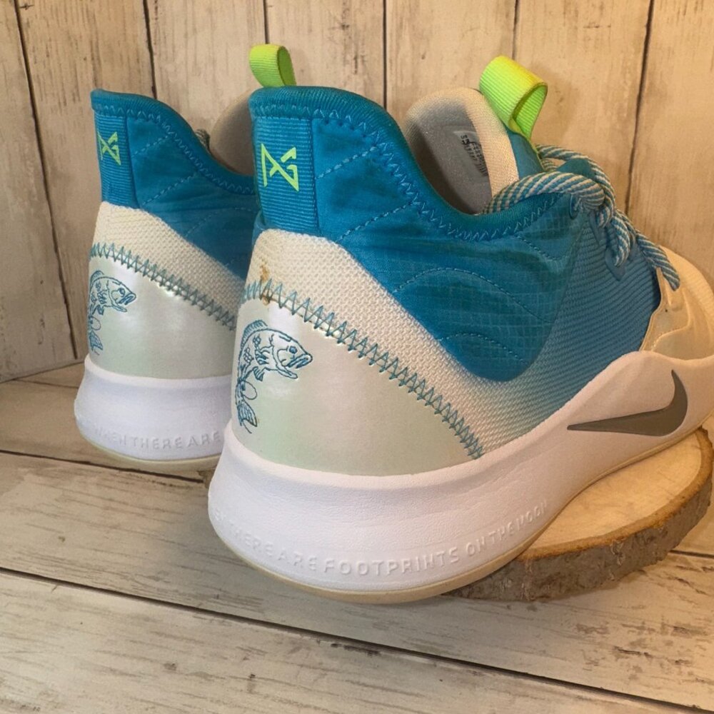 Nike Men’s PG 3 Paul George Lure Platinum Tint Blue Shoes Size 12 US AO2607-005 - Picture 6 of 10